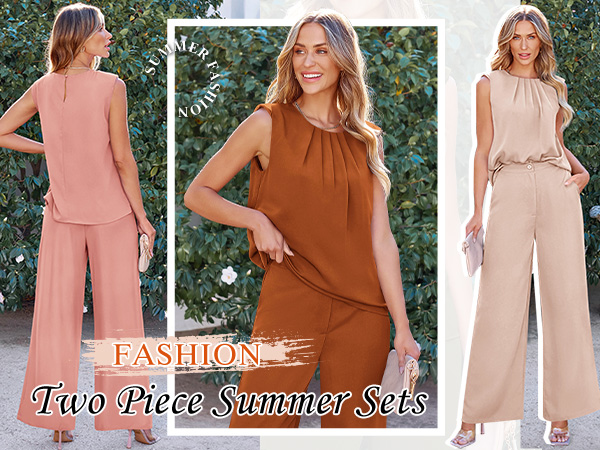 summer wedding guest outfits for women 2024 womens sets 2 piece outfits two piece outfits plus size