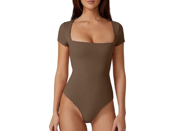 square neck bodysuit