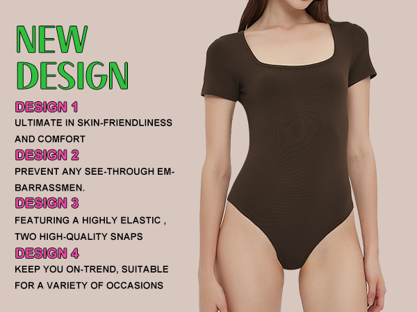 square neck bodysuit