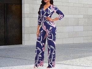 Women''s Casual Long Sleeves Jumpsuits