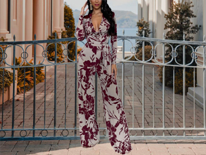 Women''s Casual Long Sleeves Jumpsuits