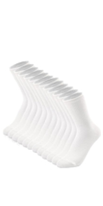 6 pairs white socks