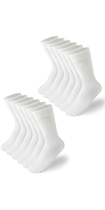 2049 6 white socks