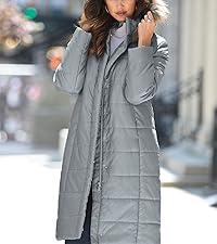 Mid-Length Puffer Jacket with Hood