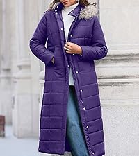 Maxi-Length Puffer Jacket with Hood