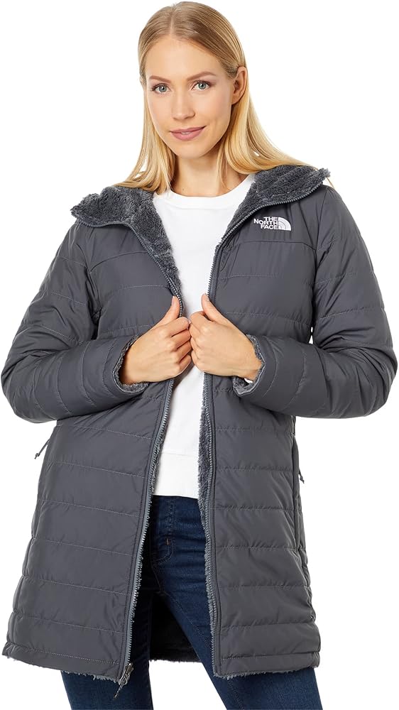 THE NORTH FACE Mossbud Insulated Reversible Parka Womens Jacket Vanadis Grey Sz XS