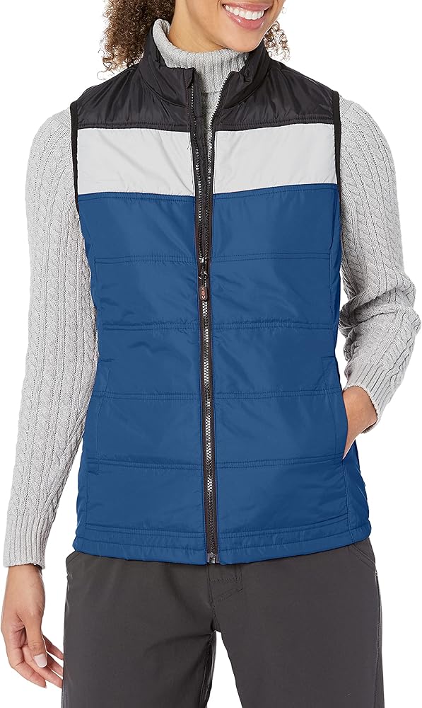 CBUK Women's Thaw Insulated Packable Wind Resistant Colorblock Vest