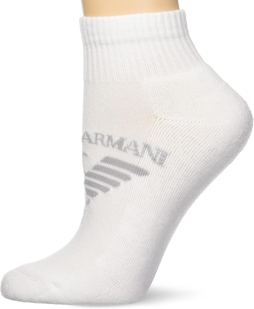 Emporio Armani Women's 2 Pack Gifting Eagle and Stars Short Socks