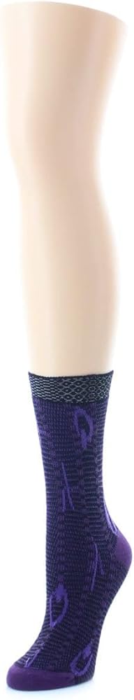 Women's Beautiful Peacock Pattern Soft-Fit Crew Sock