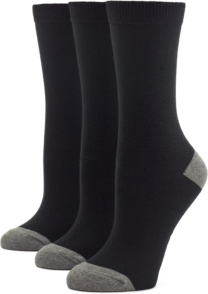 HUE Women's Casual Crew Sock, 3 Pair Pack