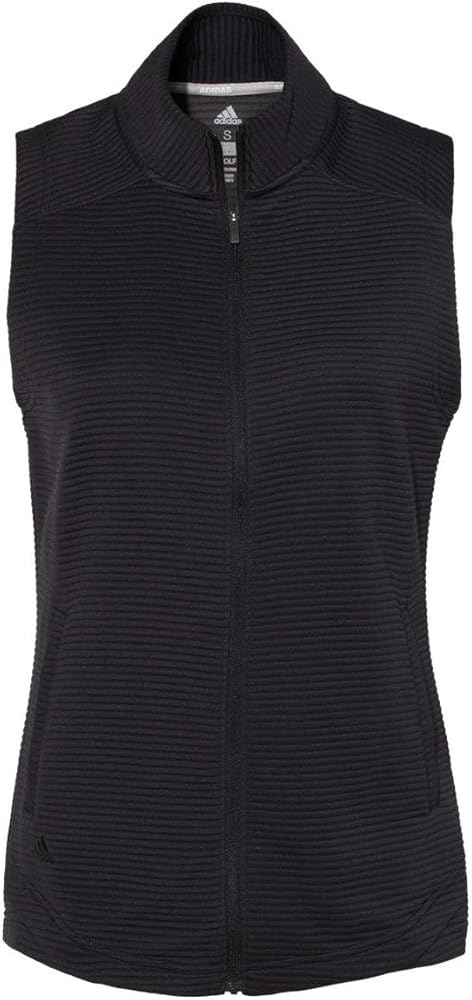 Adidas Women's Lifestyle Textured Full-Zip Vest M Black