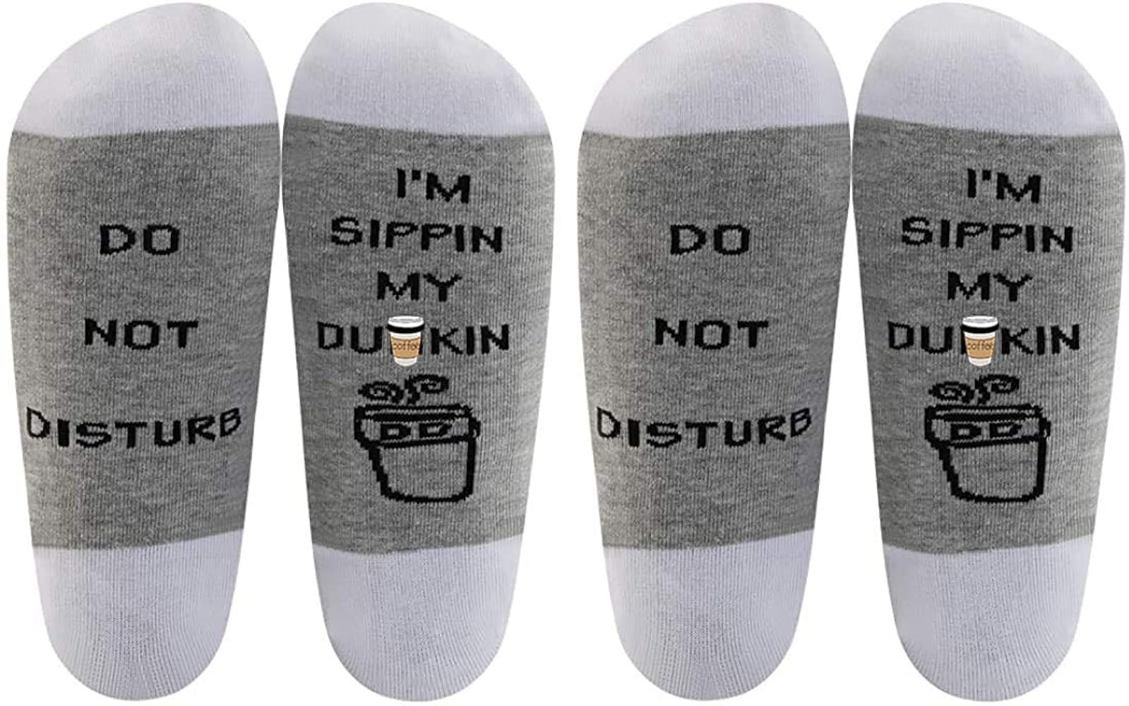 LEVLO Donuts Lover Gift Coffee Lover Socks Do Not Disturb Socks for Women