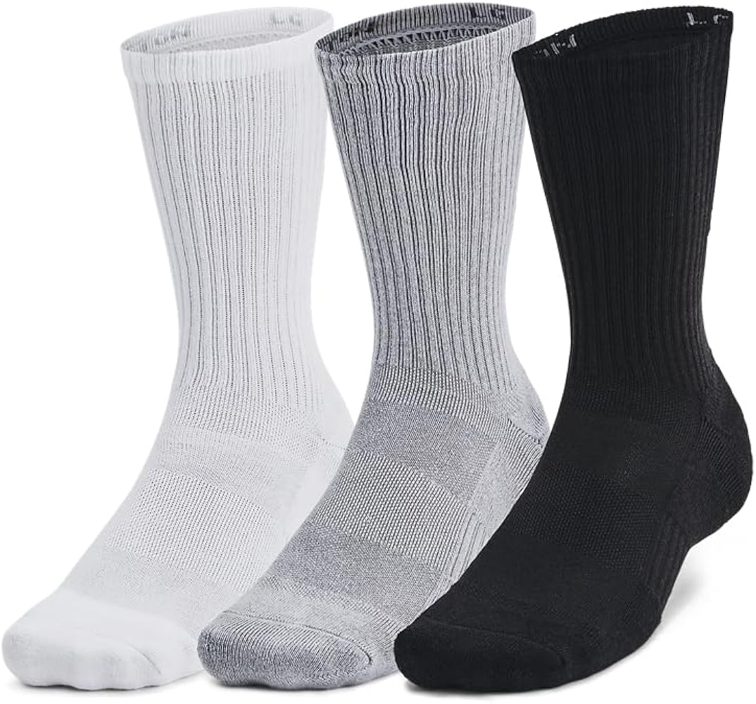 Under Armour Unisex-Adult Training Cotton Crew Socks 3 Pack