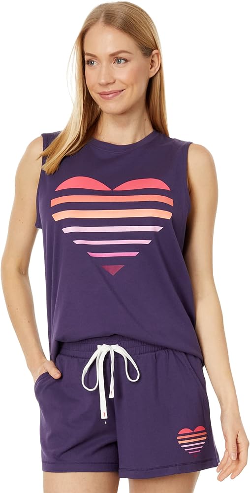 PJ Salvage Women's Loungewear Scattered Palms Tank