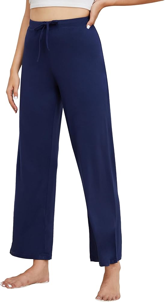 ANOTHER CHOICE Womens Loose Lounge Pant, Wide Leg Sleep Pant