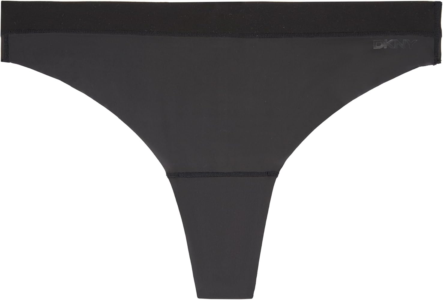 DNKY Women's Fusion Thong, Black, Large