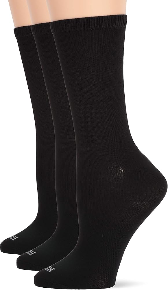 HUE Women's Super Soft Crew Sock 3 Pair Pack