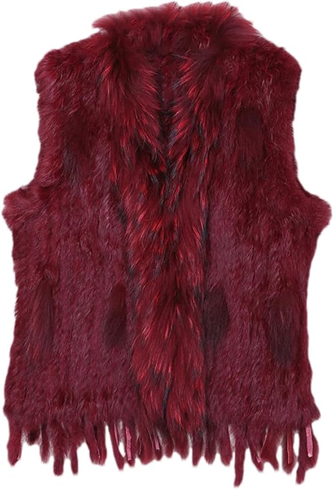 Womens Vintage Fur Vest Womens Fur Waistcoat Winter Jackets