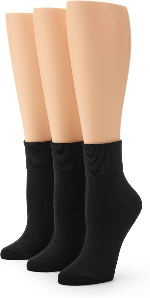 No Nonsense Women's Cotton Basic Cuff Sock