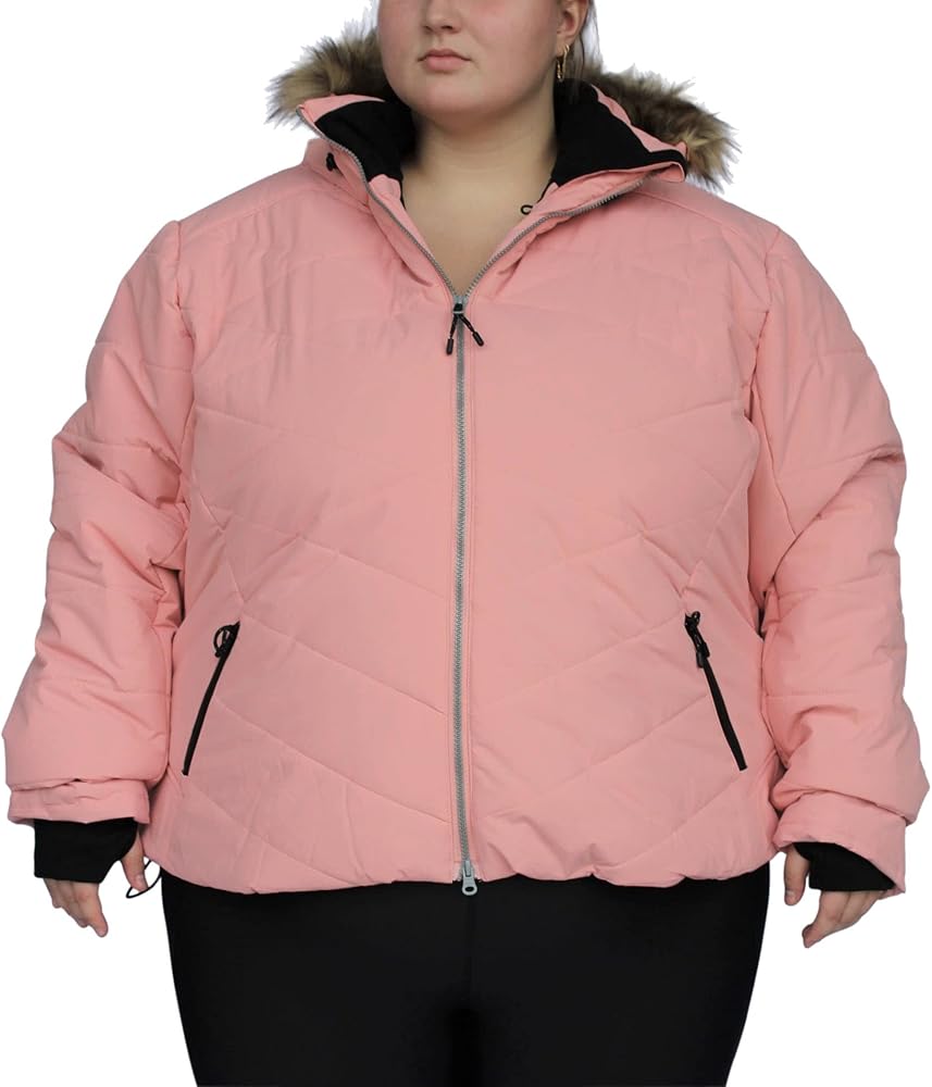 Womens Plus Size 1X-6X Vail Down Alternative Winter Ski Snow Jacket Coat