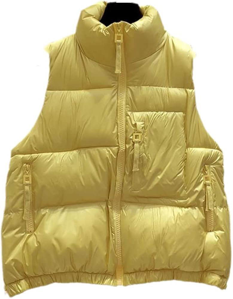 Autumn Winter Vest Women Waistcoat Female Casual Sleeveless Vest Jacket Bling Warm Zipper Vest Coat