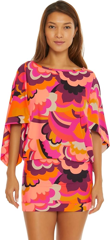 Trina Turk Fan Faire Tunic Dress-Bathing Suit Cover Ups for Women