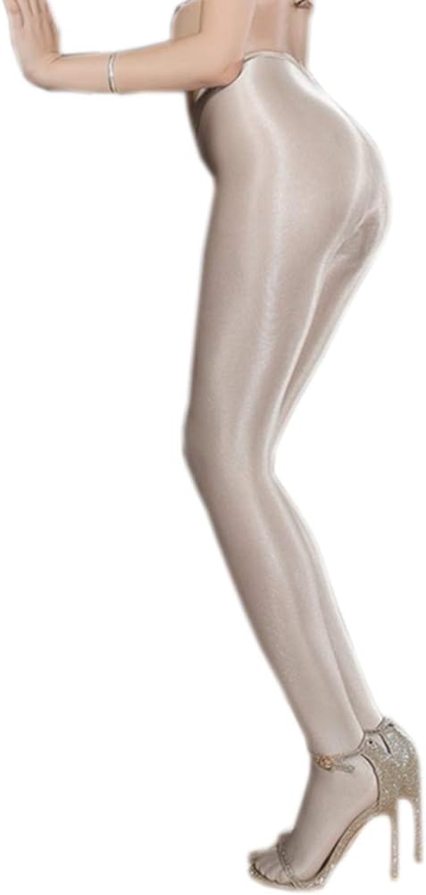 Women's Control Top Thickness Stockings Pantyhose, Ultra Shimmery Stretch Plus Footed Tights