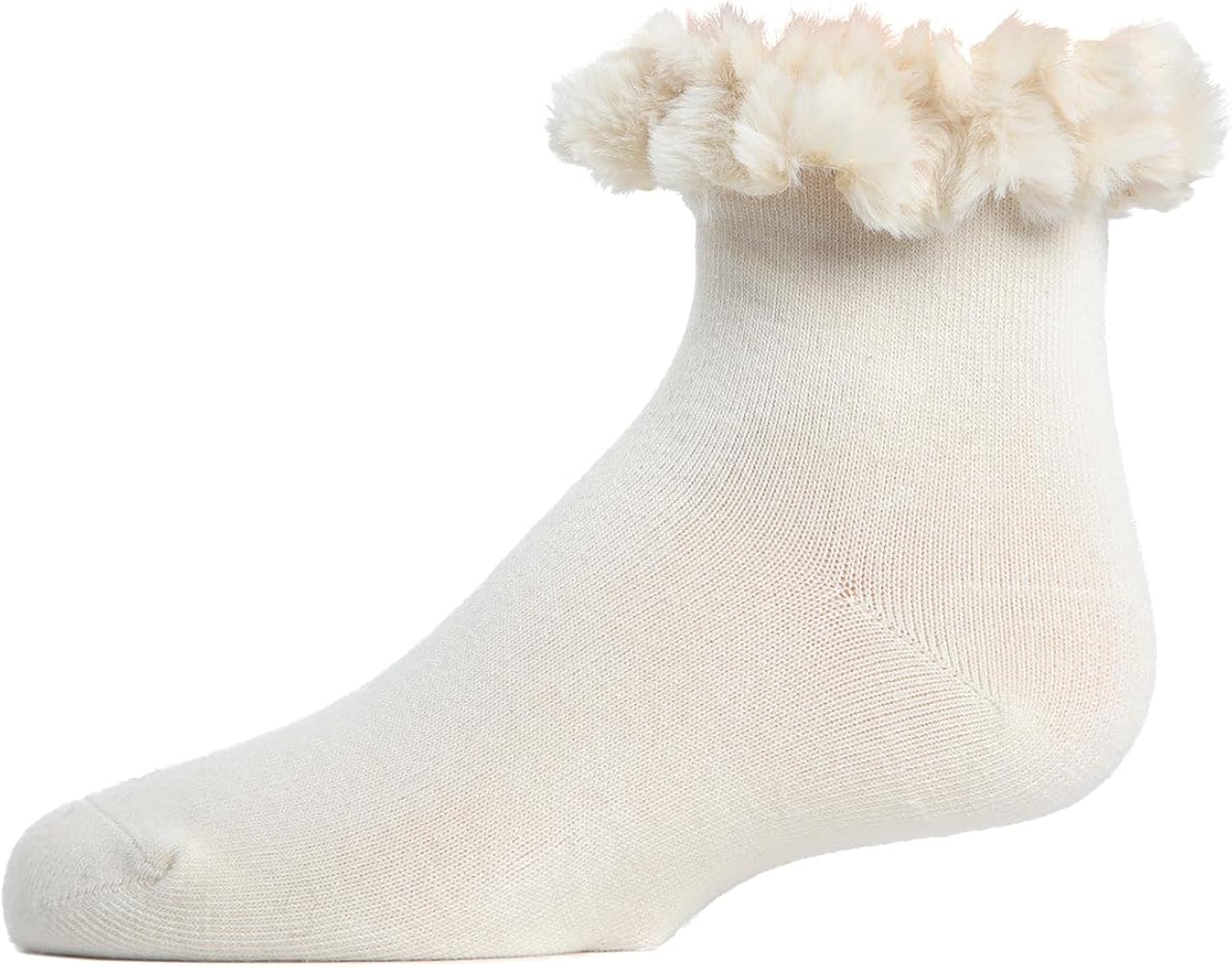 MeMoi Fur Cuff Anklet Socks