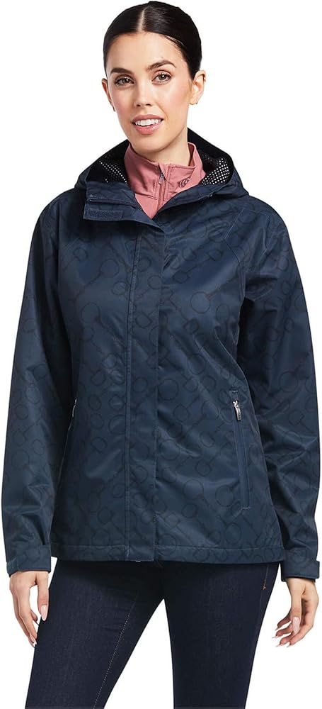 ARIAT Women's Spectator Waterproof Jacket Blue Small