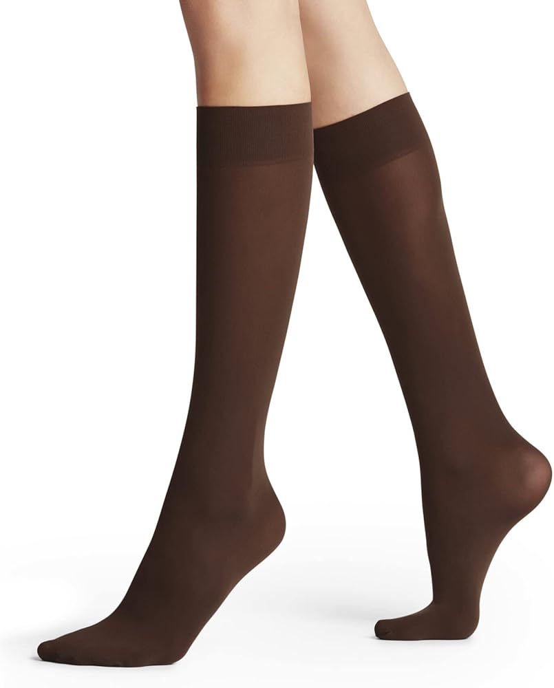 FALKE Women's Pure Matt Knee-High Socks, Semi Opaque 50 Denier, More Colors, 1 Pair