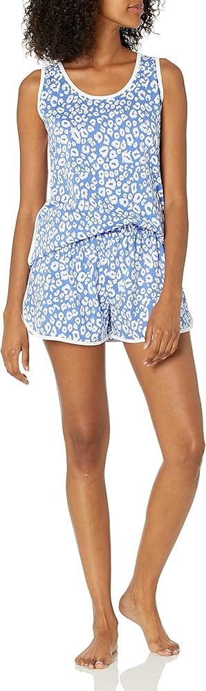 Cosabella Women's Florida Lounge Printed Tank Top & Boxer Set