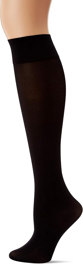 No nonsense womens Silky Opaque Knee High Trouser Sock