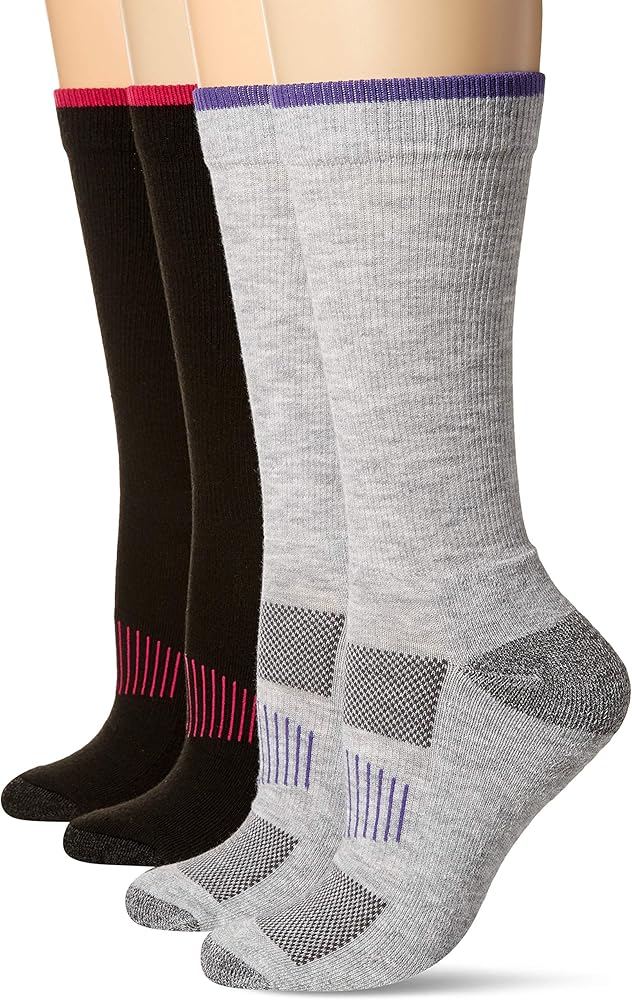 Carolina Ultimate Women's Ultra-dri Cushion Boot Crew Socks 4 Pair Pack