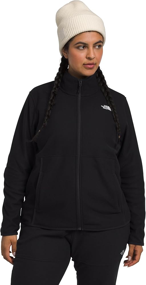 THE NORTH FACE Womens Plus Alpine Polartec 100 Jacket, 1X, TNF Black