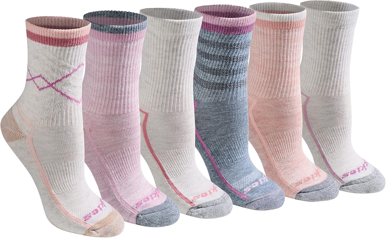 Dickies Women's Dri-tech Advanced Moisture Wicking Mid-Crew Socks (6 Pairs) (M)