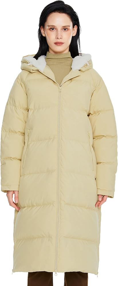 Orolay Women's Warm Puffer Jacket Winter Puffer Coat Hooded Down Coat