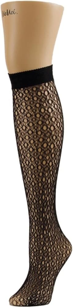 MeMoi Women's Femi-O Eyelet Lace Knee High Socks