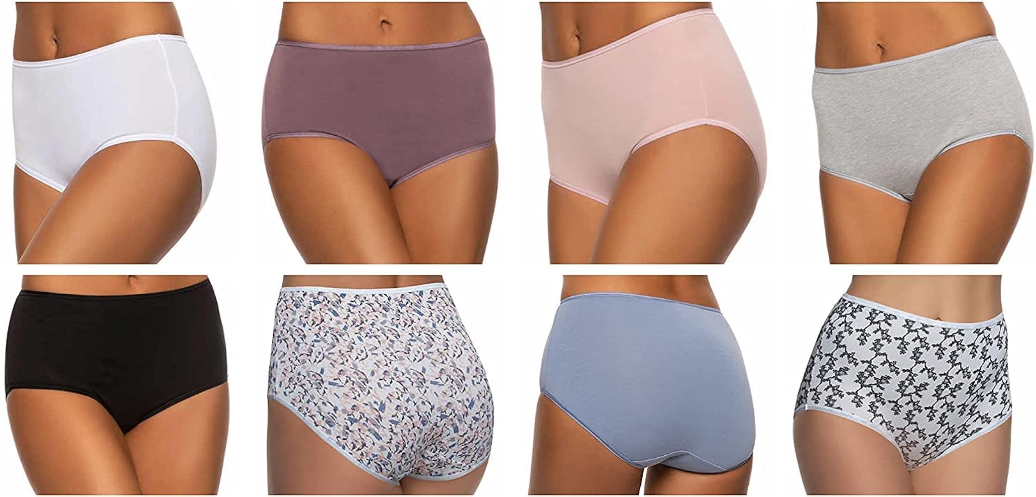 Felina Ladies' Cotton Stretch Brief, 8-pack