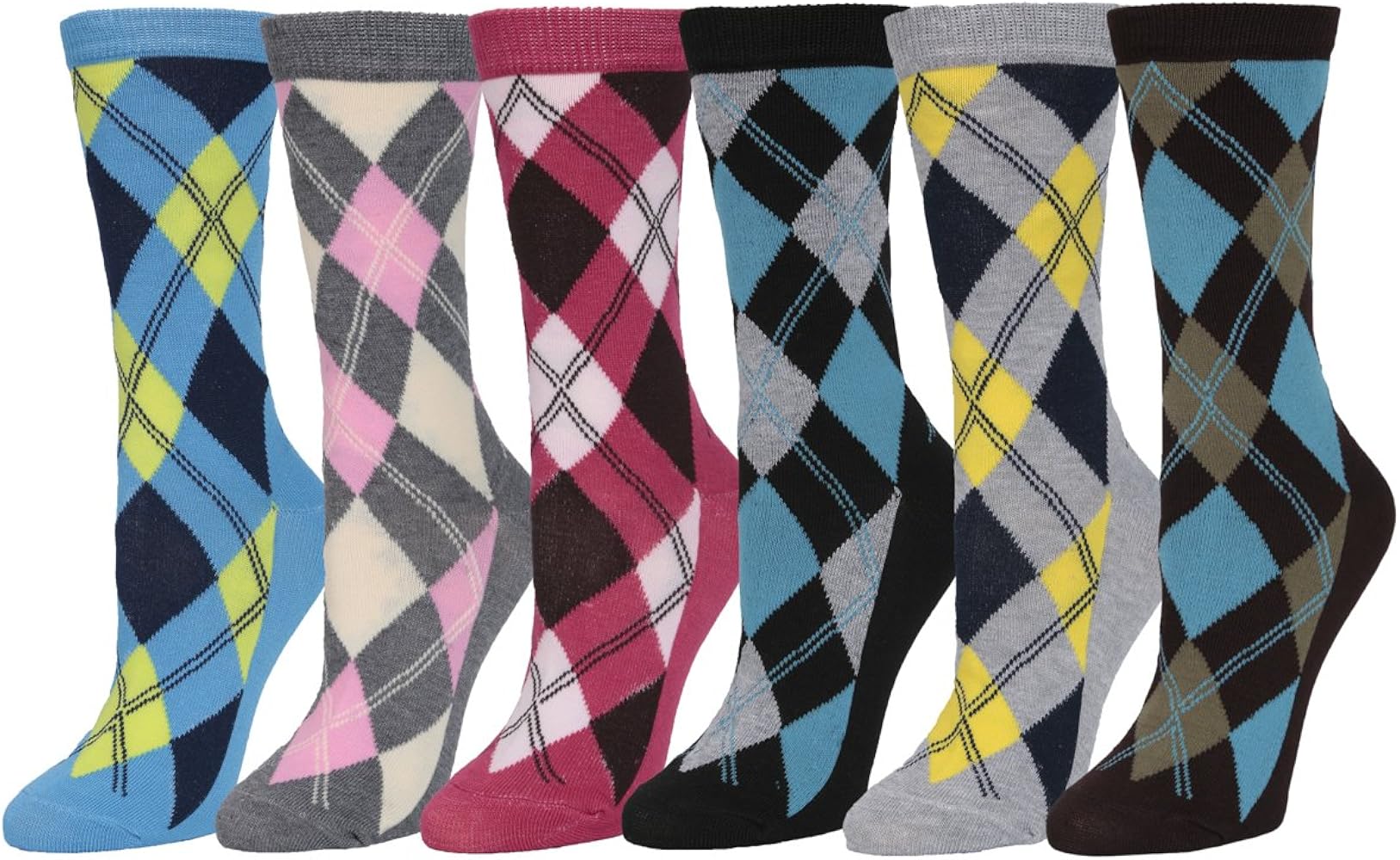 Gilbins Women's Super Soft & Stretchy Poly Cotton Dress Socks (6 Pairs)