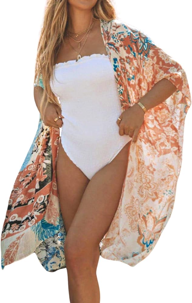 Breezy Lane Kimonos for Women Swimsuit Coverups Beach Cover Up Swimwear Cardigan Summer