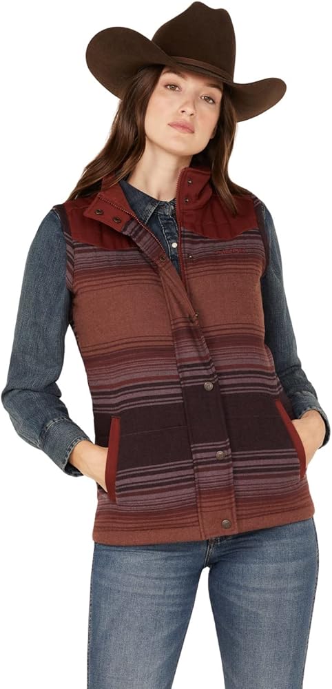 Cinch Women's Striped Print Vest Multi X-Small US