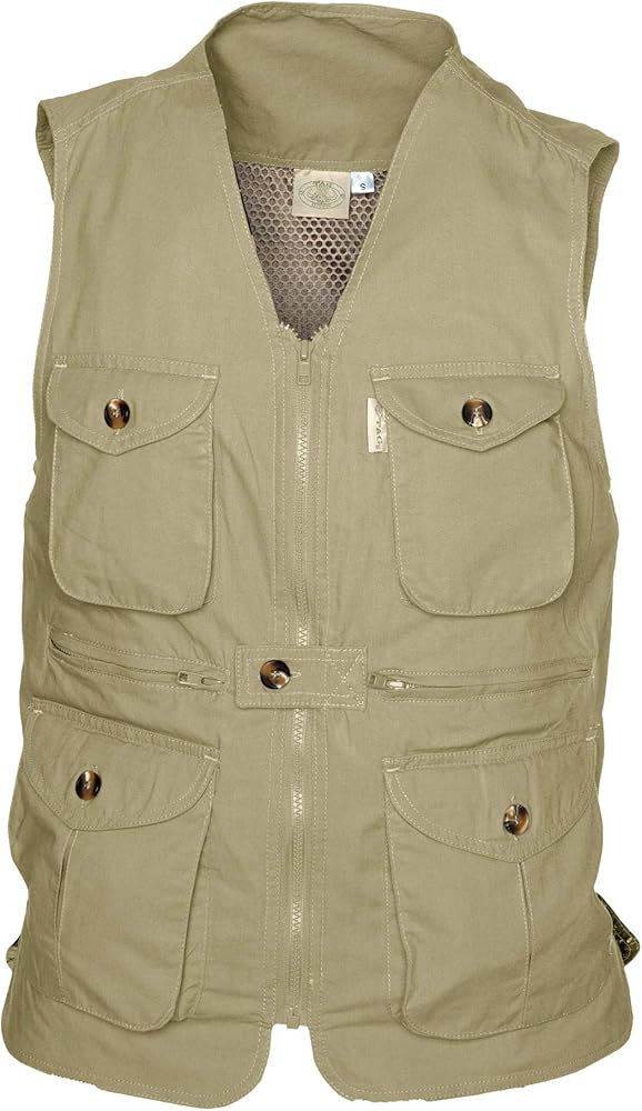 Vent Back Livingstone Vest for Women, 100% Cotton, Utility Outerwear, Multi Pocket, Perfect for Outdoor Activities