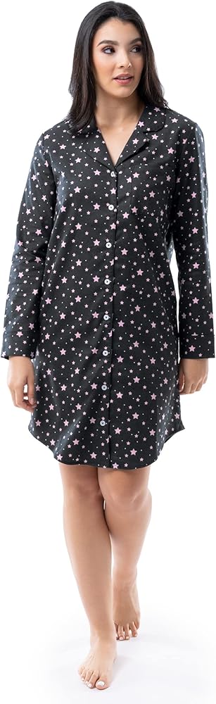 Fruit of the Loom Women's Flannel Sleep Shirt