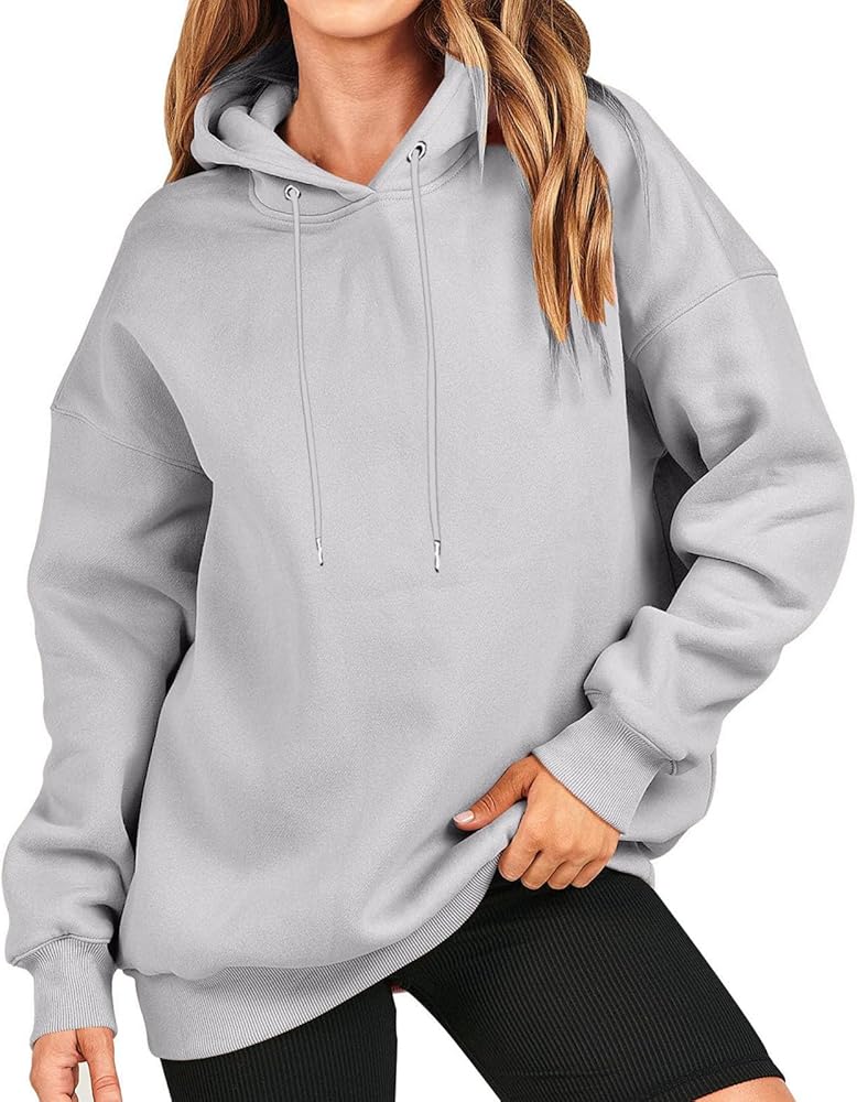 Winter Sweatshirts for Women Casual Solid Color Pullover Hoodies Drawstring Long Sleeve Sweatshirt Regular Shirts