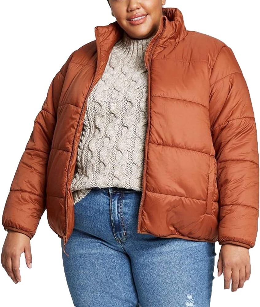 Universal Thread Women's Plus Size Lightweight Puffer Jacket