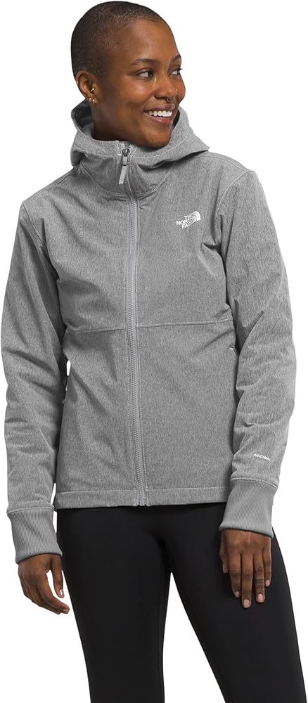 THE NORTH FACE Women's Shelbe Raschel Fleece Hooded Jacket (Standard and Plus Size), TNF Medium Grey Heather, Medium