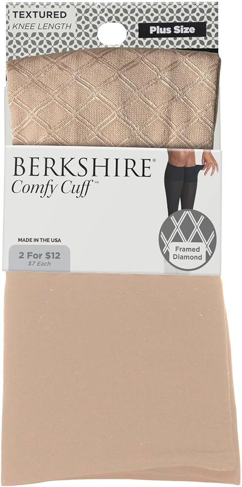 Berkshire Women's Comfy Cuff Framed Diamond Trouser Socks