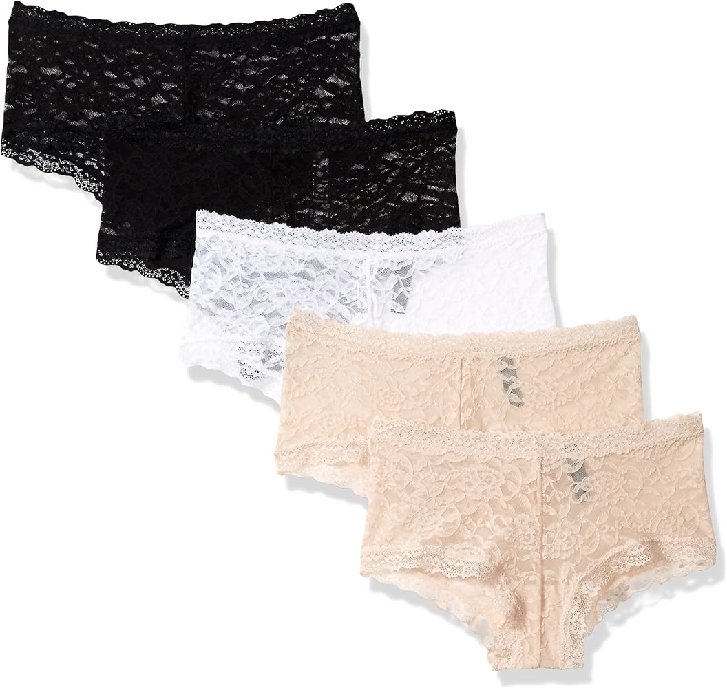 Smart & Sexy Women's Signature Lace Boyleg, 5-Pack