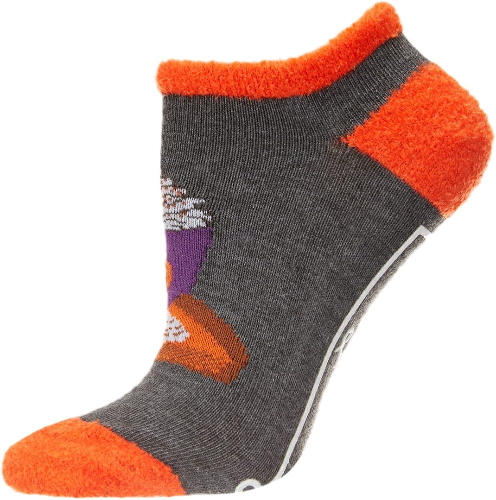 MeMoi Women's Nice As Pumpkin Spice Low-Cut Non-Skid Socks