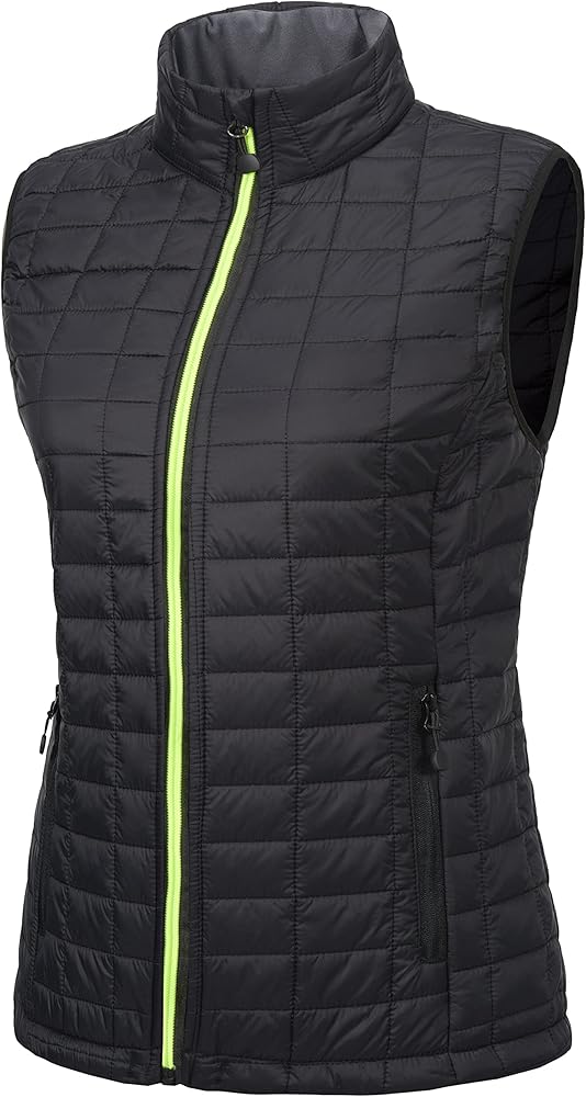 Little Donkey Andy Women's Puffer Vest, Lightweight Warm Sleeveless Jacket for Hiking Travel Golf